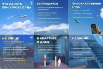 Действия при угрозе БПЛА